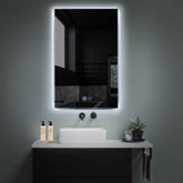 LED Spiegel Vertikal | Touch-Schalter | Anti-Beschlag-Funktion | Kaltweißes Licht - Reyze Seria Ambient Model 1